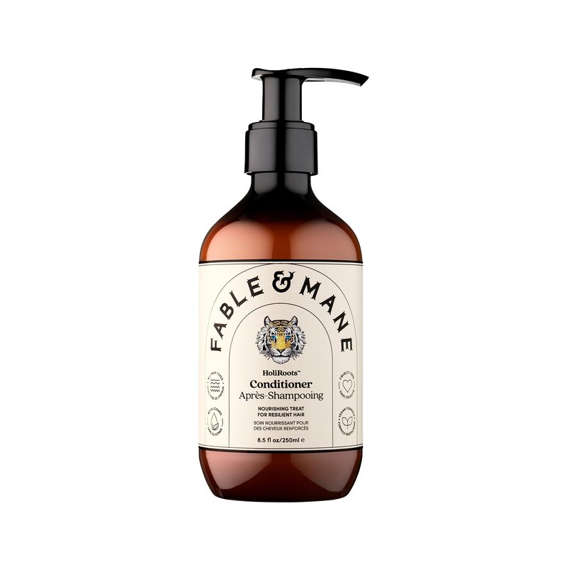 Fable & Mane Hydrating Conditioner, Nourishes Dry, Damaged Hair. Reduces Frizz with Turmeric and Coconut Oil. For Medium to Thick Hair Types