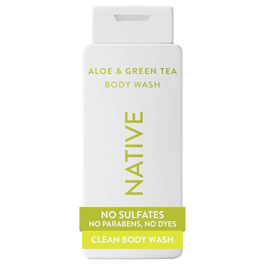 Aloe & Green Tea Body Wash - 24-Hour Refreshing Cleanser for All Skin Types | 18 oz, Phthalate & Sulfate-Free