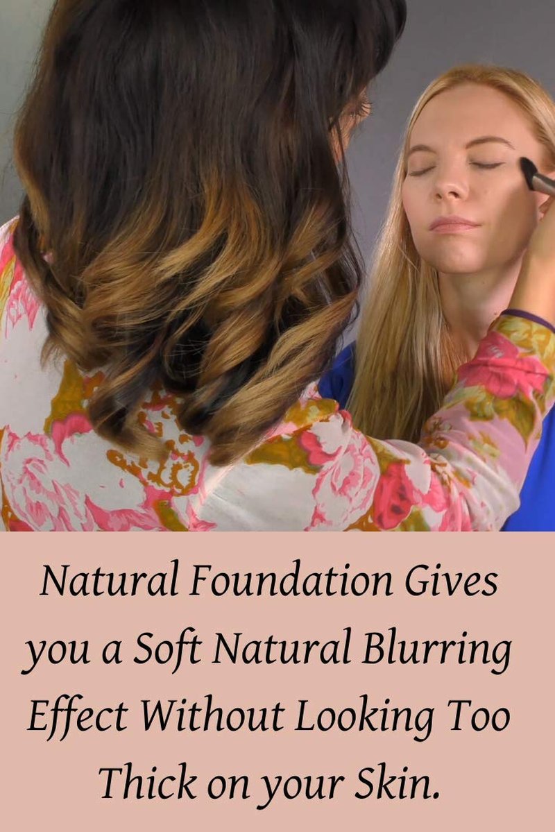 Pressed Mineral Foundation Makeup - Tawny Shade with Vitamin & Green Tea Extracts | Natural Finish