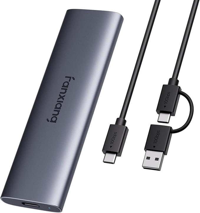 fanxiang 960GB External SSD - Portable SSD External Solid State Drive, 1000MB/s,USB 3.2 Gen2 Type-C, Aluminum Alloy, External Hard Drive for iPhone15/16,Android, Mac, Windows -PS1008