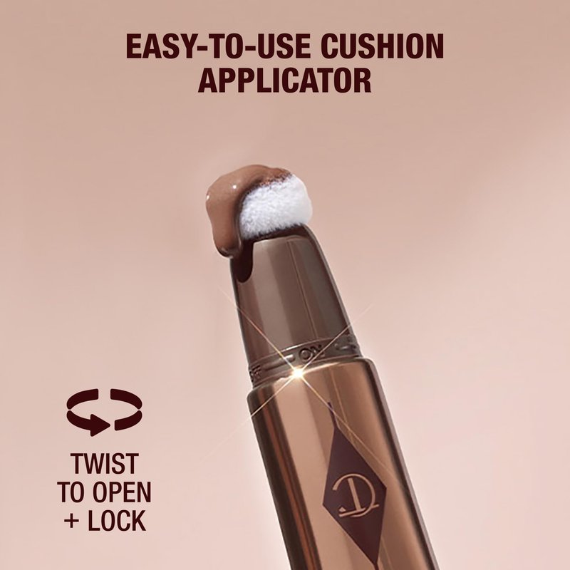 Charlotte Tilbury Hollywood Liquid Contour Wand - Easy-to-Use Contour Stick & Liquid Bronzer for Sculpting & Shaping - Leaves a Natural-Looking Sculpted Finish - Medium/Deep