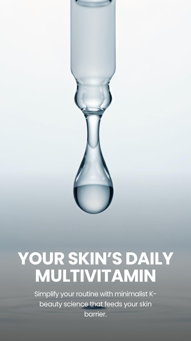 HARAMOON Hydrating Ampoule with Beta Glucan, Hyaluronic Acid, Niacinamide, and Adenosine | Fragrance Free Korean Skin Care Serum | Vegan, EWG Verified