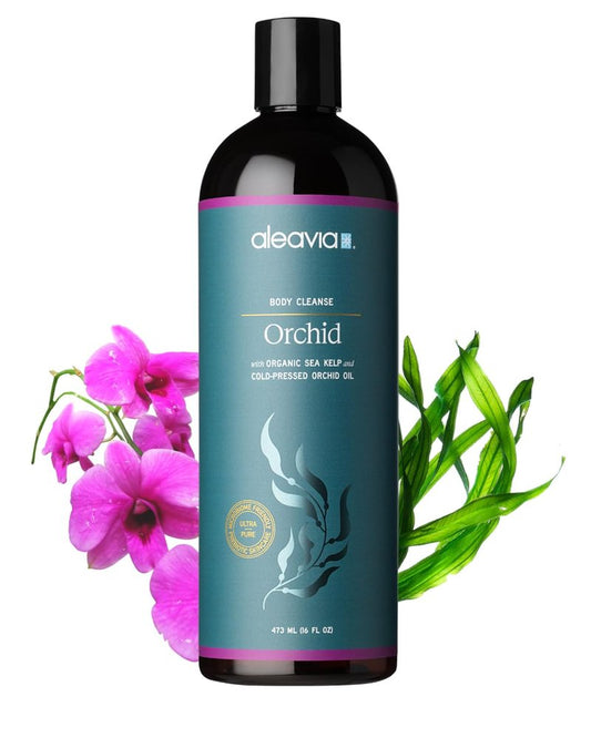 Aleavia Body Cleanse – Organic & All-Natural Prebiotic Body Wash with Pure Cold-Pressed Orchid Oil – Nourish Your Skin Microbiome – 16 Oz