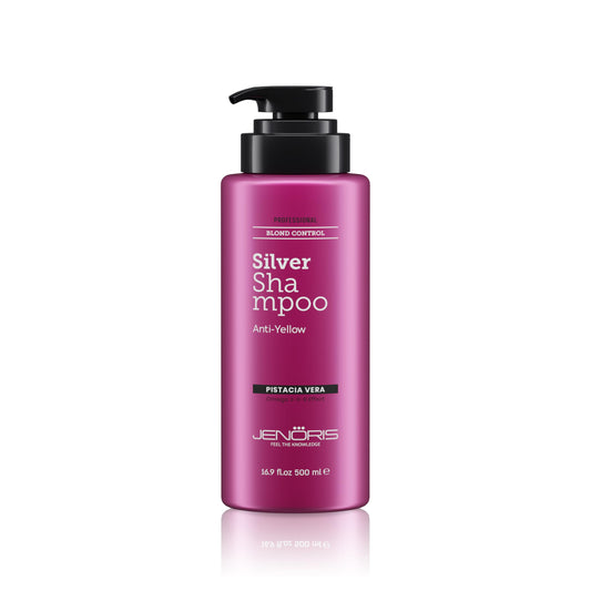 Jenoris Silver Purple Shampoo For Blonde, Silver, Gray & Lightened Hair – Neutralizes Yellow & Brassy Tones – Enriched with Natural Oils, Paraben & SLS Free, Salon Professional, 16.9 Fl Oz