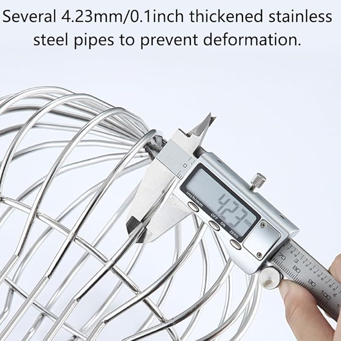 Gutter Guard 304 Stainless Steel Filter Strainer Fits for Round Downspout, Stops Leaves Seeds and Other Debris Gutter Cleaning Tools, 2 Pack, 110 * 95mm