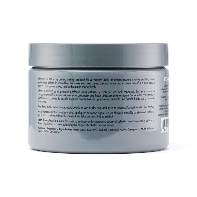 JOHNNY B. Fuddy Matte Styling Gel 12 Ounce