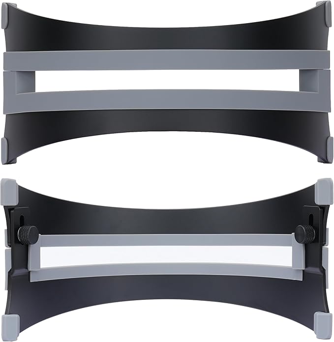 Psitek Adjustable Vertical Laptop Stand - 6061 Aluminum, CNC Precision, Anodized Finish, Fits All Laptops Including 17-inch, Ventilated Design, Anti-Slip Silicone Pads, ARC Shaped Stands