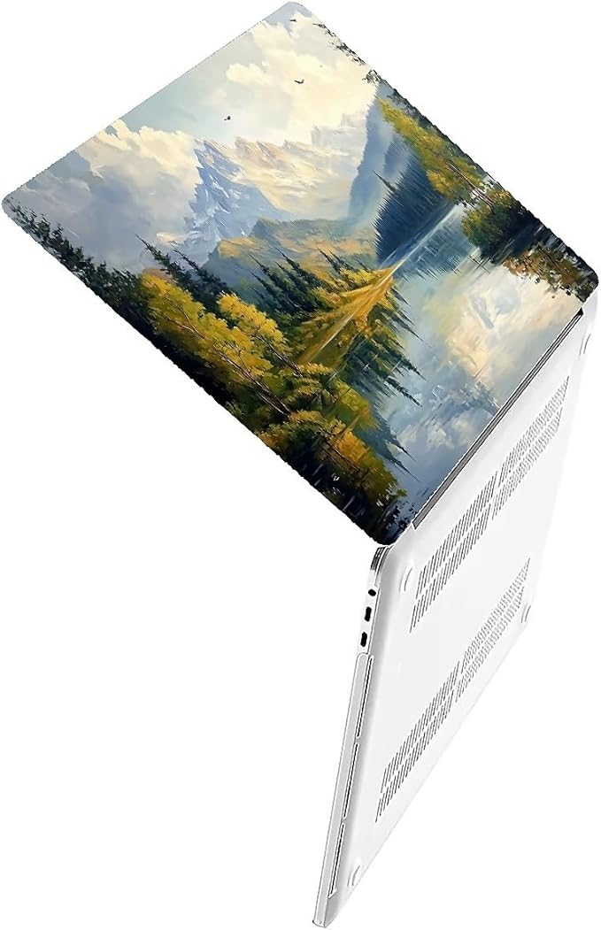 COTAIL Compatible with MacBook Air 13.3 13.6 Inch Case 2022 2021 2020 2019 Plastic Hard Shell Case Cover,13.6 Air (A2681) M2 2022, Mountains and Trees