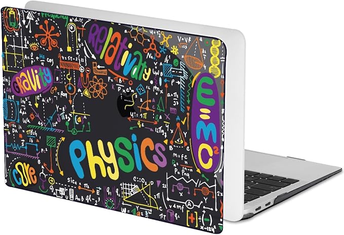 LCMOCICO Case Compatible with MacBook Pro 13 inch M2 M1 2022 2021-2016 A2338 A2289 A2251 A2159 A1989 A1706,Pattern Plastic Hard Shell Keyboard Cover Screen Film Webcam Cover, Physical Chemistry