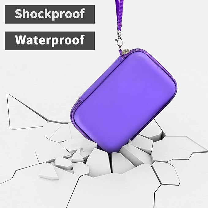 ANKHOH Travel Case for UCOMX for Nano/for Iseyyox/for LISEN/for RTOPS 3 in 1 Wireless Charger, Foldable Magnetic Charging Station Storage Holder Bag for Fast Charge Pad Cable Purple-Box Only