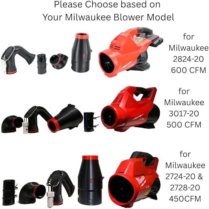 ArloCatcher 30-Foot Gutter Cleaning Kit for Milwaukee Leaf Blower 2724-20 and 2728-2 450 CFM â Two-Story Gutter Cleaning Tools from Ground, No Ladder Needed, Extension Pole Not Included