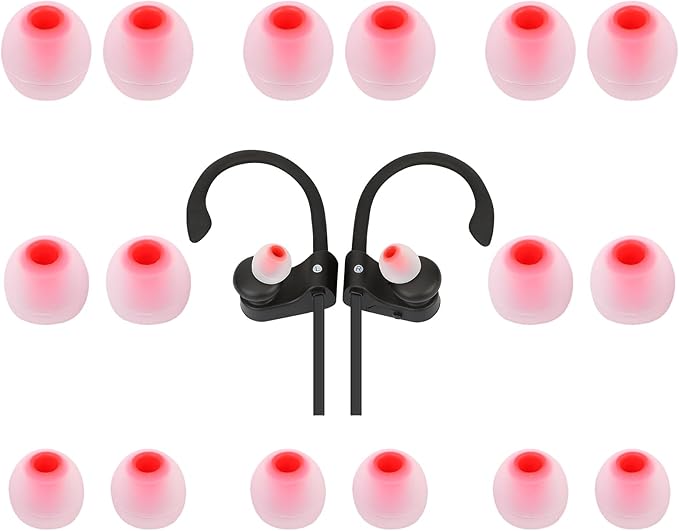 TSZYYM Earbud Tips Ear Bud Tips Soft Anti Slip Washable and Reusable Silicone Replacement Earbud Tips Fit Most in-Ear Earbuds(Inner Hole 3.8mm -5.1mm) 18pcs S M L