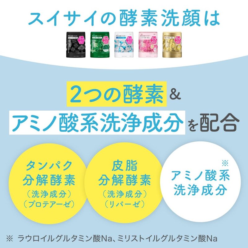 Suisai Kanebo Beauty Clear Black Face Wash Powder - 32 Pack, 0.4g Each