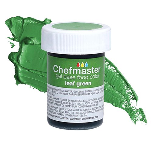 Chefmaster Leaf Green Gel Food Coloring - Vibrant Professional-Grade Dye for Icing & Fondant | 1 oz