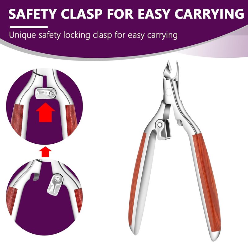 Professional Cuticle Trimmer - Extra Sharp Stainless Steel Nippers for Nail Art | 0.98 Inch Jaw
