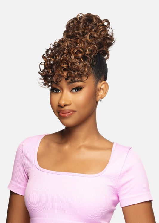 Vivica A. Fox Hair Collection BPB-PALMA, Bang & Bun, Wavy Bun w/Roller Set Side Bang (P4/27/30)