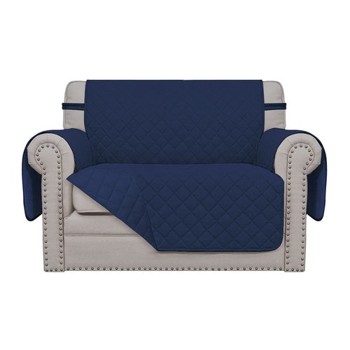 Easy-Going Oversized Chair Sofa Slipcover Reversible Sofa Cover Water Resistant Couch Cover Furniture Protector Cover with Elastic Straps for Pets Dog (Oversized Chair, Navy/Navy)