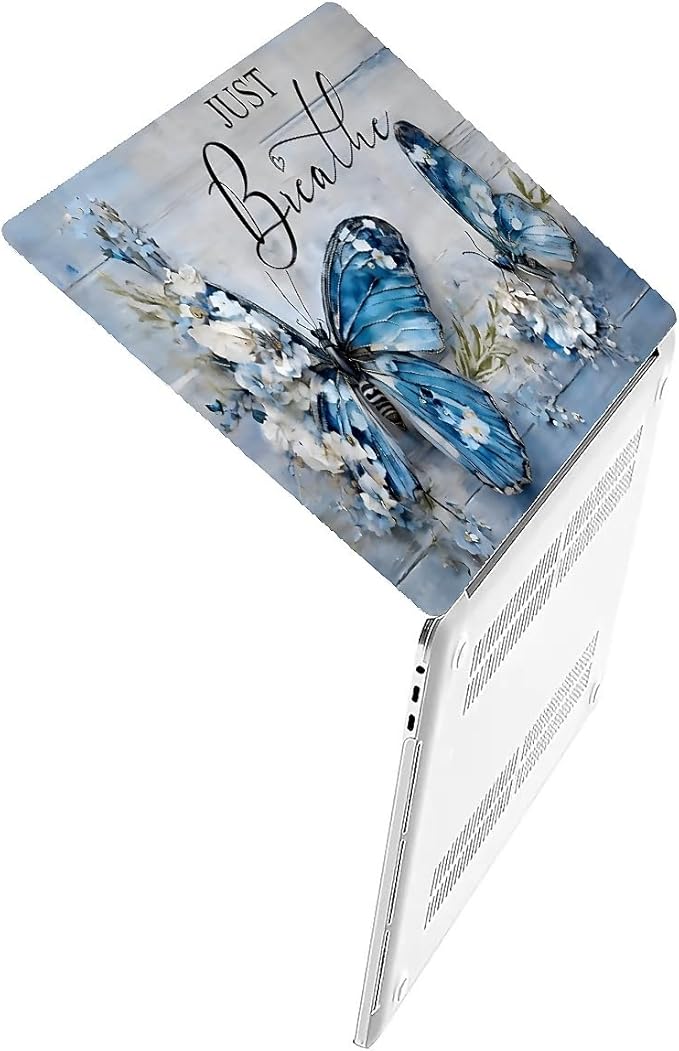 COTAIL Compatible with MacBook Air 13.3 13.6 Inch Case 2022 2021 2020 2019 Plastic Hard Shell Case Cover,13.6 Air (A2681) M2 2022, Butterfly