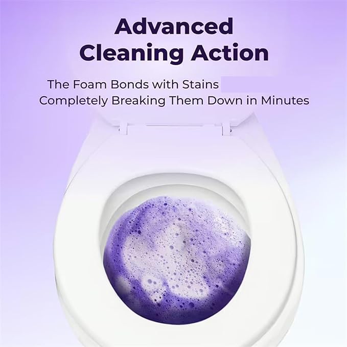 Upgrade Toilet Bowl Cleaner, for Sparkling Clean, Touch Free Foaming Cleaning Powder (4pcs)