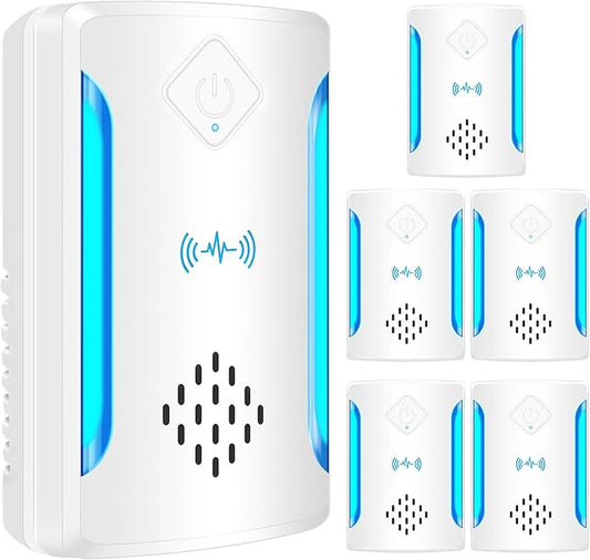 Ultrasonic Pest & Insect Repeller, Upgraded Indoor Ultrasonic Repellent for Mosquitoes, Roaches, Flies, Mouse, Geckos, Spiders, Electronic Plug in Pest Control, 2 Mode Switching (5)