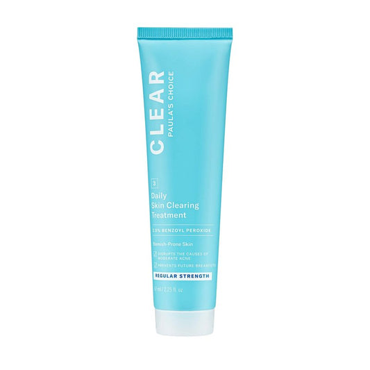 Paula's Choice CLEAR Daily Skin Clearing Cream, All Over Face Acne Treatment with Benzoyl Peroxide, Treats and Prevents Mild to Severe Acne & Breakouts, Fragrance-Free, 2.25 fl oz