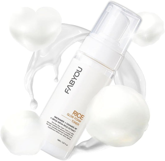 Rice Glow Bubble Toner - Milky Hydrating Toner with Niacinamide & Rice Extract | 5.07 fl oz for Sensitive Skin