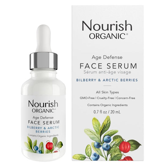 Nourish Organic Age Defence Face Serum, 0.7 Ounce (SOFNRFC90205)