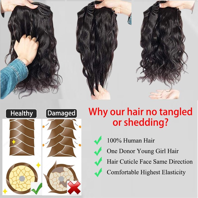 20 Inch Bundles Human Hair 12A Brazilian Body Wave Bundles Natural Black Body Wave Bundles Human Hair Extensions Full And Thick