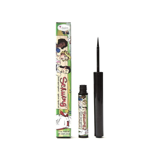 theBalm Liquid Eyeliner - Black Matte Finish for Bold Eyes | 0.05 Fl Oz