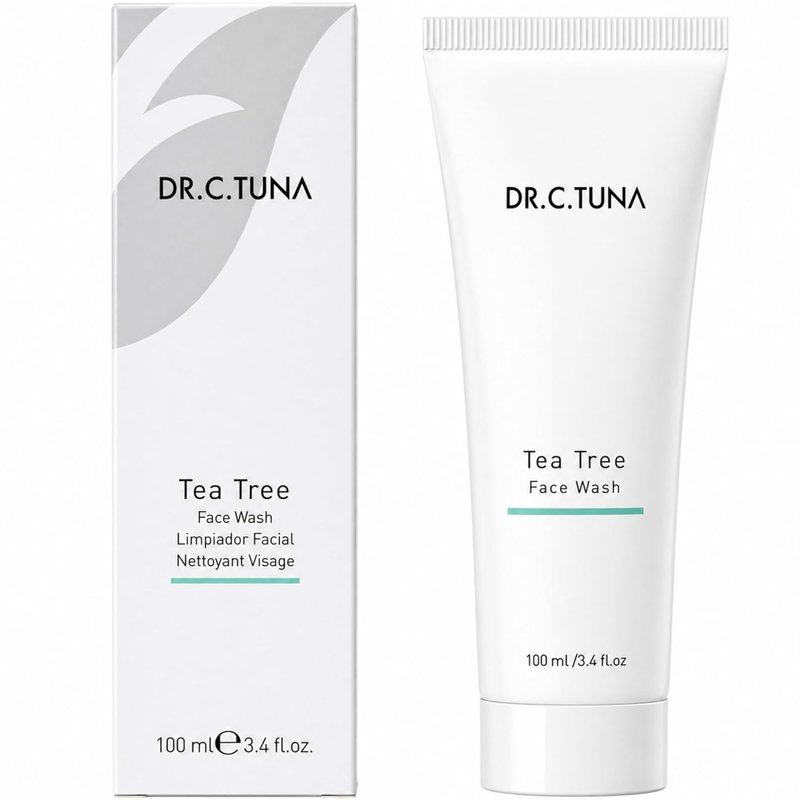 Dr. C. Tuna Tea Tree Face Wash - Anti-Aging Gel Cleanser for Oily, Dry & Sensitive Skin | 3.4 fl. oz / 100 ml