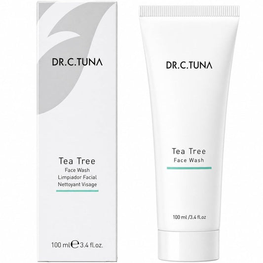Dr. C. Tuna Tea Tree Face Wash - Anti-Aging Gel Cleanser for Oily, Dry & Sensitive Skin | 3.4 fl. oz / 100 ml