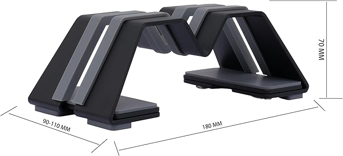 Psitek Adjustable Vertical Laptop Stand - Aluminum, Universal Fit for All Laptops (10-30mm Thickness) - Fashion Design, Adjustable Width, Anti-Slip & Scratch-Resistant, Patented Design