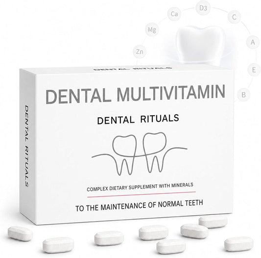 Daily Dental Multivitamin - Supports Teeth & Gum Health | 30 Tablets with High-Dose Vitamins A, C, D & B-Complex