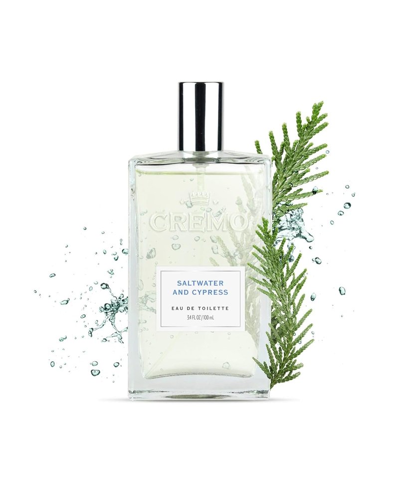 Cremo Saltwater Cypress Cologne Spray - Lively Sea Spray & Green Mango Blend | 3.4 Fl Oz