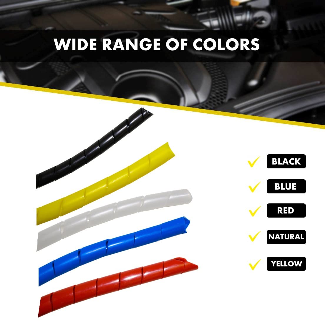 Kable Kontrol Vortex Spiral Cable Wrap - 3/4” Inch 100’ Feet Long - Hose Protector Flexible Polyethylene Wire Conduit Tubing Cable Sleeve Cord Cover to Organize Wires – Natural