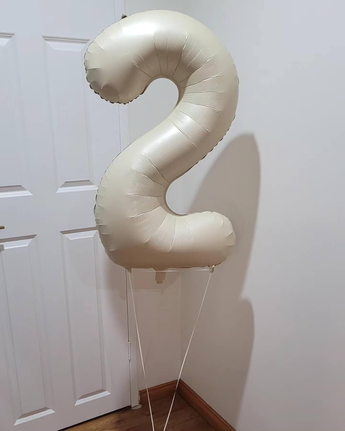 Regine Switzerland Cream Number Balloon - 40 Inch Birthday Decoration for Men & Women