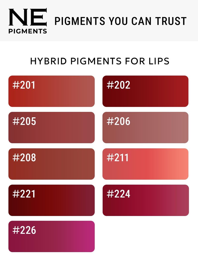 NE PIGMENTS #205 Rose - By Elena Nechaeva - Lip Pigment - Permanent Makeup - Professional Tattoo Ink