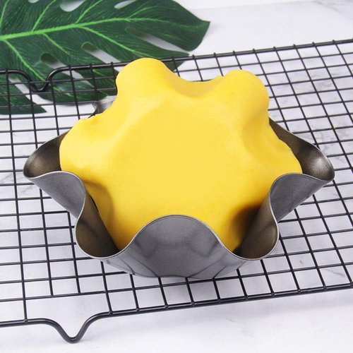 Carbon Steel Tortilla Pan Set by Tortilla Pan - 6 Non-Stick Taco Shell Makers with Silicone Potholder & Basting Brush