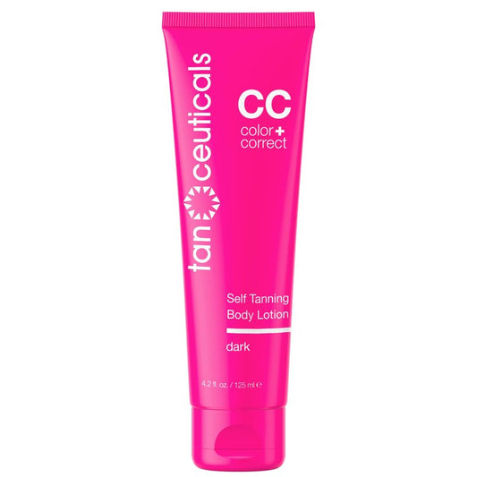 Tanceuticals Self Tanner - Dark Self Tanning Lotion for Body - Gives Natural Looking & Long Lasting Sunless Tan – Quick Fake Tan, Bronze Glow - Fresh Coconut Scent & Healthy Ingredients (Dark)