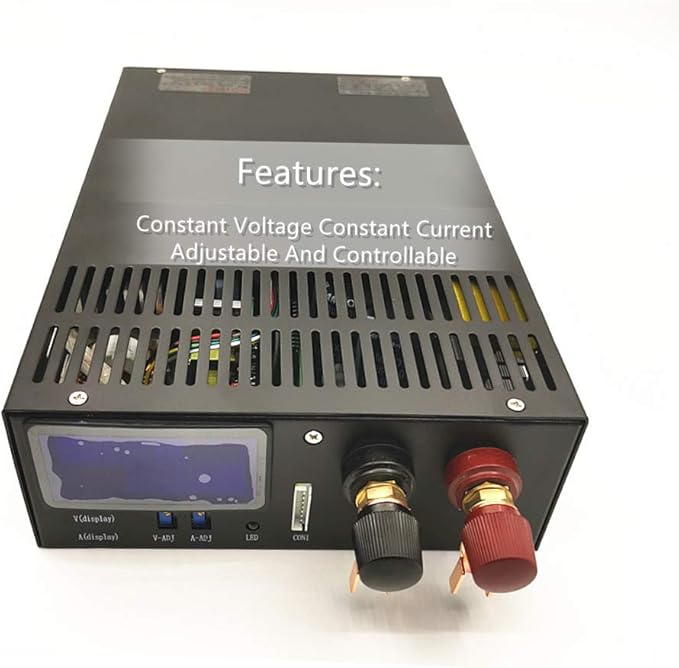 JINGMAIDA Switching Power Supply 3000W AC-DC Converter Digital Display Current Voltage Adjustable DC 0-48V 62.5A for CCTV, Computer Project, 3D Printer, LED Strip Light, Router