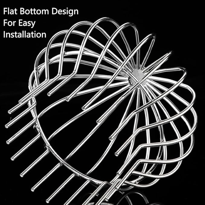 2Pcs 304 Stainless Steel Drain Outdoor Roof Anti-Blocking Line Cap Drain Cover Gutter Protector Cleaner Gutter Cleaning Tools (6.89 * 7.64in)