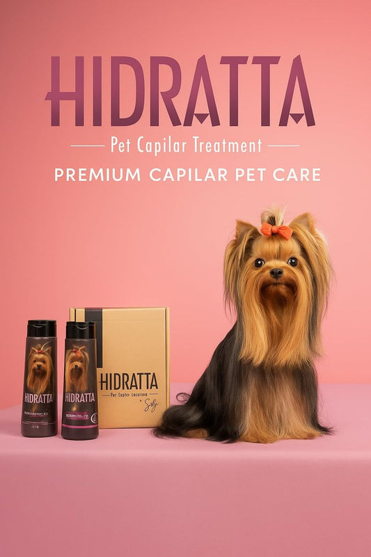 Hidratta Premium Dog & Cat Hydrating Shampoo + Mask Kit – Henna & Natural Oils for Shiny, Tangle-Free Coat – 12.5 oz / 370 ml Set