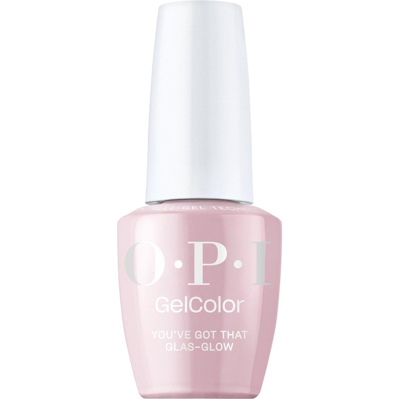 OPI GelColor You’ve Got that Glas-glow | Opaque Light Neutral Pink Crème LED Cure Gel Nail Polish | Salon-Quality Shine, Long-Lasting Wear | Vegan & HEMA Free | 0.5 Fl Oz