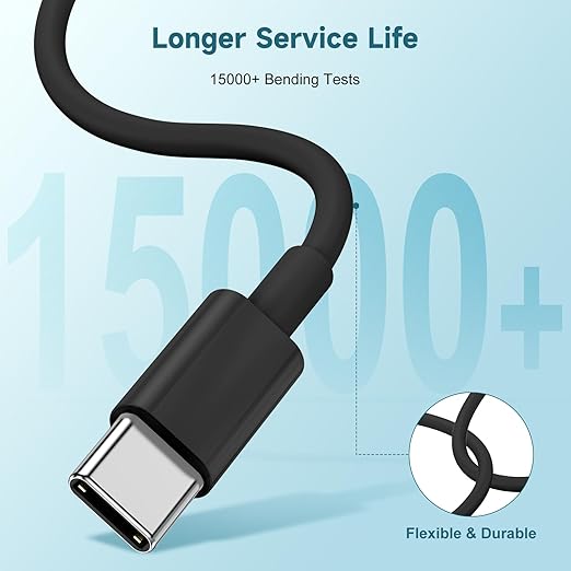 chcela 60W USB C to C Cable [3Pack] iPhone 17 16 15 Fast Charging Cable,3ft Short USB-C to USBC Power Cord for iPhone 17/16/15 Pro Plus Pro Max, MacBook Pro Air/IPad/iPad Pro 12.9/11,AirPods 4(Black)