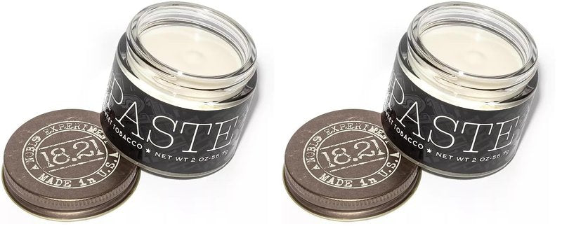 18.21 Man Made Hair Styling Product,2oz. Original Sweet Tobacco Scent in Paste with Natural Shine Finish,(Pack of 2)
