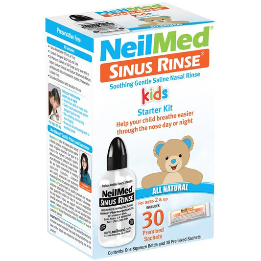 NeilMed Pediatric, Bottle Kit for Saline Nasal Rinse (304), 8 Piece Set