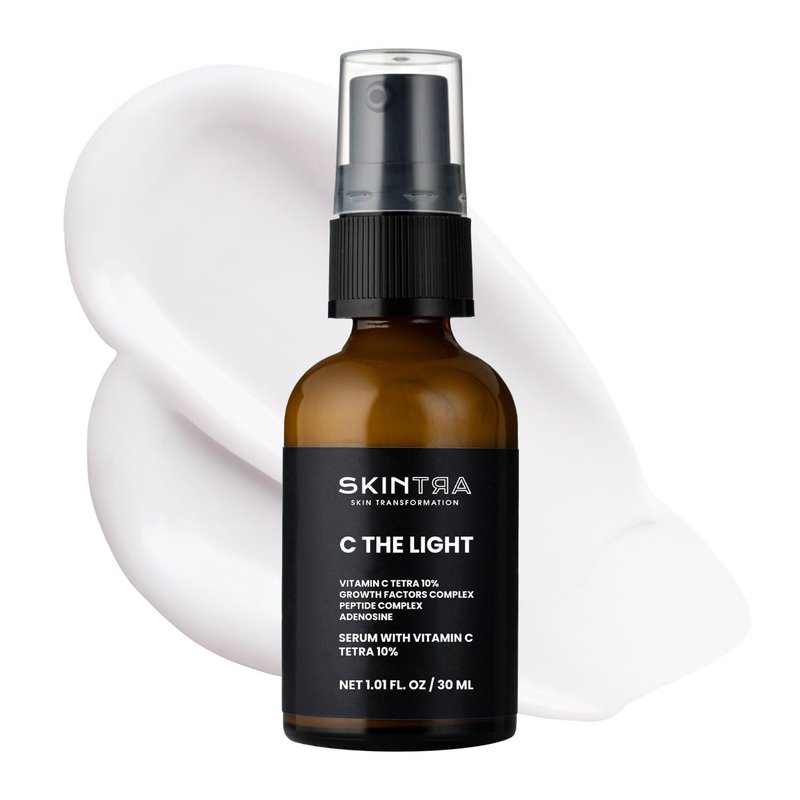 SkinTra - Eraser - Powerful Serum for Hyperpigmentation with 10% Vitamin C, For Dark Spots & Redness Reduction – Vegan – Safe for Daily Use – 30 ml/Net 1.01 Fl. Oz