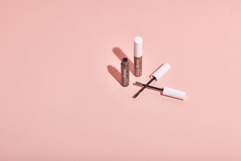 Magic Brows Dark Brown Brow Gel | 3-in-1 Tinted Volumizing Eyebrow Gel with Spoolie Brush for Natural Finish