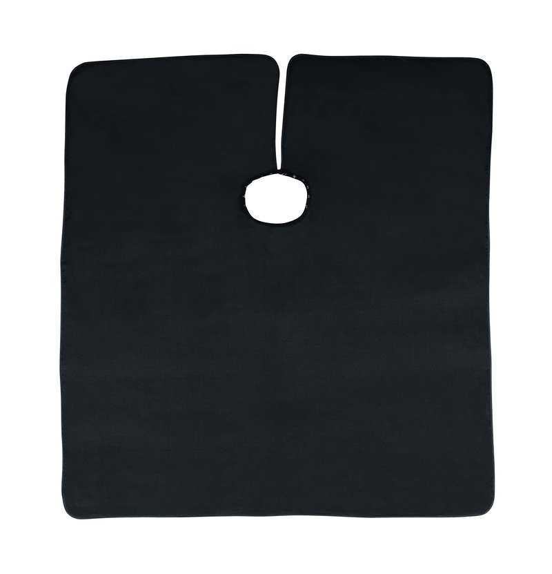 Cricket NeoSupreme Comfort Collar Static Free Hair Cutting Cape - Water-Resistant, Soft Neoprene Neck, Adjustable Metal Snap Closure, Extra-Large Coverage for Men and Women - 54" x 60", Black