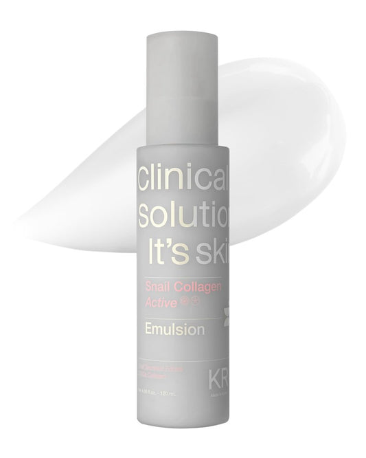 It'S SKIN Active Snail Collagen Moisturizer 4.05 fl.oz, Lightweight Liposome-Encapsulated Emulsion, Elasticity with Snail Mucin, Dual Collagen & Ceramide, Hydrating, Non-Sticky, Korean Skincare